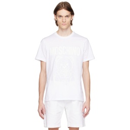 White Graphic T Shirt 231720M213016