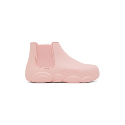 Pink Gummy Ankle Boots 232720F113002