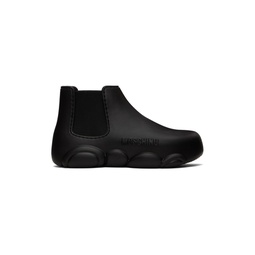 Black Gummy Ankle Boots 232720F113003