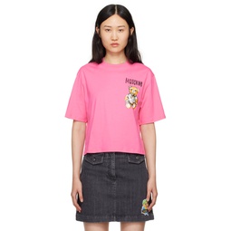 Pink Archive Teddy Bear T Shirt 241720F110012