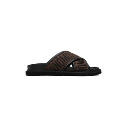Brown Logo Sandals 241720F124000