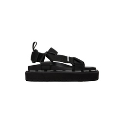 Black Webbing Sandals 232720F124004