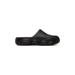 Black Teddy Sole Rubber Slippers 241720F121012
