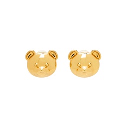 Gold Teddy Bear Earrings 232720F022005