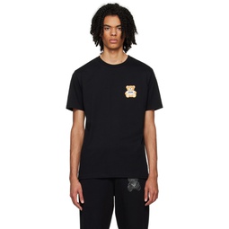 Black Teddy Bear T Shirt 232720M213009