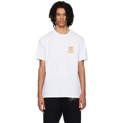 White Teddy Bear T Shirt 232720M213007