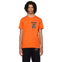 Orange Teddy Bear T Shirt 232720M213016