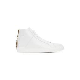 White High Top Sneakers 241720M236013