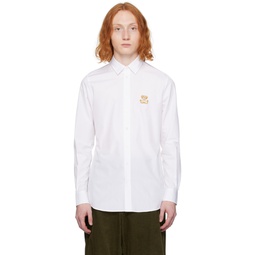 White Teddy Patch Shirt 241720M192007