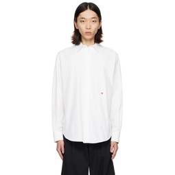 White Embroidered Shirt 241720M192021