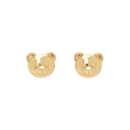 Gold Teddy Bear Small Earrings 241720F022000