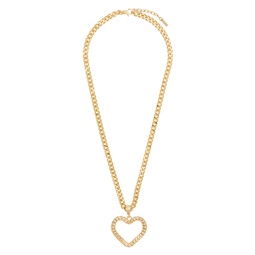 Gold Love   Peace Necklace 241720F023003