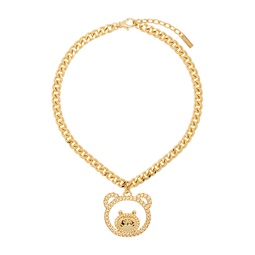 Gold Teddy Family Necklace 241720F023000