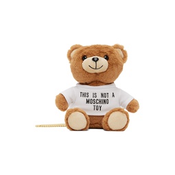 Brown   White Teddy Bear T Shirt Bag 222720F048011