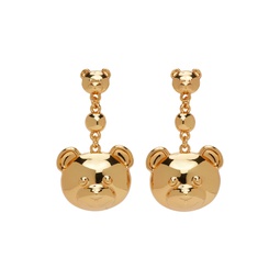 Gold Dangly Teddy Earrings 222720F009001