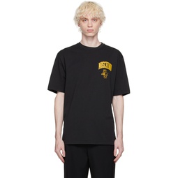 Black Varsity T Shirt 222720M213011
