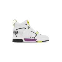 White Streetball High Top Sneakers 222720M237021