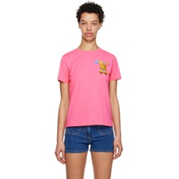 Pink Little Inflatable Teddy Bear T Shirt 231720F110049
