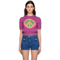 Purple Peace Sweater 231720F096003