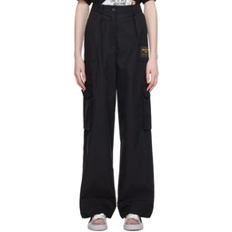Black Patch Trousers 232720F087000