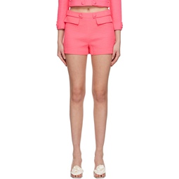 Pink Teddy Shorts 231720F088002