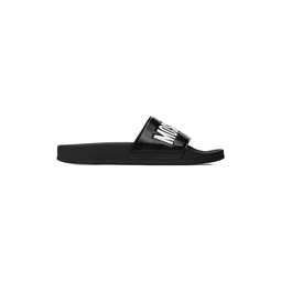 Black Embossed Sandals 231720M234007