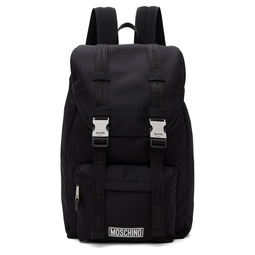 Black Logo Backpack 241720M166000