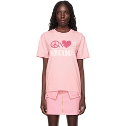 Pink Peace   Love T Shirt 241132F110001