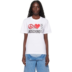 White Peace   Love T Shirt 241132F110000