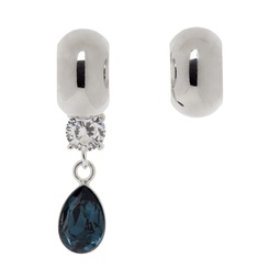Silver Glint Huggie Earrings 231336F022014