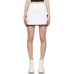 White Bow Miniskirt 231443F090001
