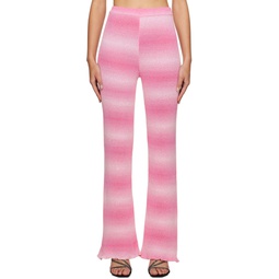 Pink Gradient Trousers 241443F087002
