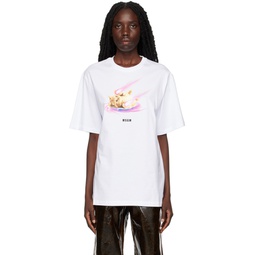 White Space Cat T Shirt 222443F110017