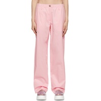 Pink Cotton Trousers 221443F087003