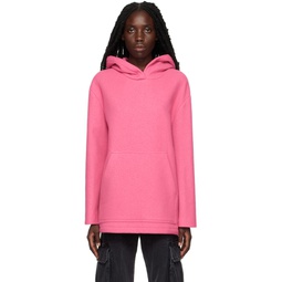 Pink Brushed Hoodie 222443F097005