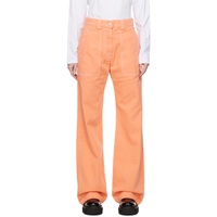Orange Baggy Jeans 231443F069003