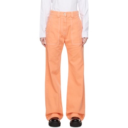 Orange Baggy Jeans 231443F069003