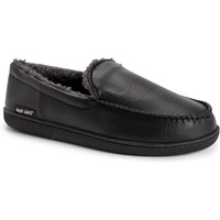 Muk Luks Mens Moccasin-Black Slip-On Loafer
