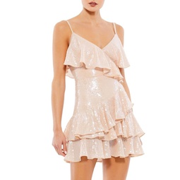 Flutter Sequin Mini Dress