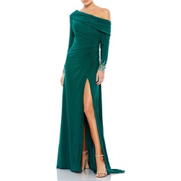 womens embellished long evening dress