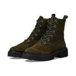 Womens Madewell The Rayna Lace-Up Lugsole Boot in Suede