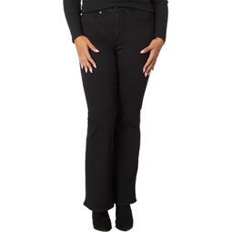 Womens Madewell Plus Curvy Skinny Flare in Black Frost