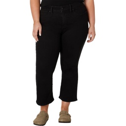 Madewell Plus Kick Out Crop Jeans in Black Rinse Wash