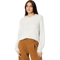 Womens Madewell Brushed Ralph V-Neck Pullover