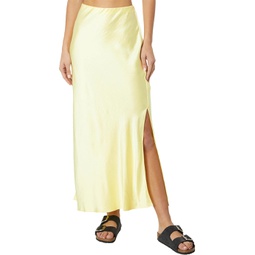 Womens Madewell Satin Maxi Slip Skirt
