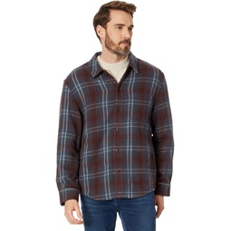 Mens Madewell Oversized Easy Long-Sleeve Shirt in Plaid
