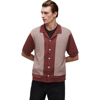 Mens Madewell Camp-Collar Sweater Polo Shirt