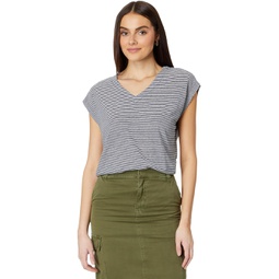 Madewell Relaxed V-Neck Tee in Stripe