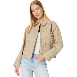Womens Madewell Cropped Cargo Jacket