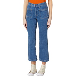 Womens Madewell Kick Out Crop Jeans in Elkton Wash: Seam Edition